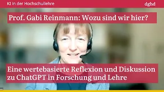 Wozu sind wir hier? Eine wertebasierte Reflexion und Diskussion zu #ChatGPT in #Forschung und #Lehre