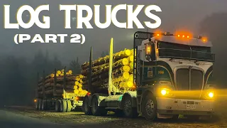 Log Trucks in New Zealand  (Marlborough) 4K!!! Part 2