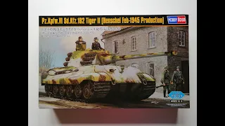 King Tiger 1/35 HobbyBoss scale model (Hobby Boss 84532 Pz.Kpfw.VI Sd.Kfz.182 Tiger II)