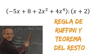 Regla de Ruffini y Teorema del Resto