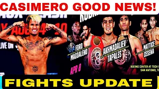 GOOD NEWS KAY CASIMERO! FIGHTS UPDATE