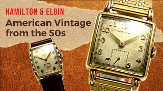 American Vintage Watches from the 50s. Hamilton and Elgin.