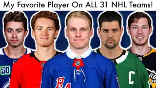 My Favorite Player On All 31 NHL Teams! (Hockey Players Rankings & Rangers/Canucks/Penguins Talk)