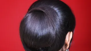 Cute! Simple and Beautiful Hairstyle for Long Hair / Simple Bun Hairstyle For Saree /Hair Style Girl