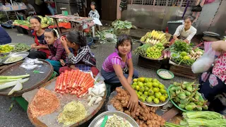 A Chinatown Wet Morning Street Market Life in Yangon Myanmar 🇲🇲