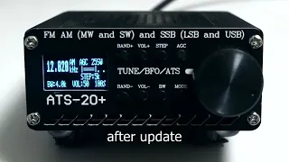 ATS-20+ (PLUS): Firmware update from V2.0.4 to V3.0.7g