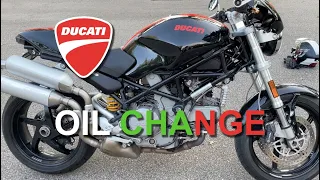 Ducati Monster s2r Oil Change & Oil Screen Filter Service