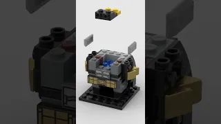 LEGO Tactical Batman 🦇 Satisfying Building Animation #shorts #legobrickheadz