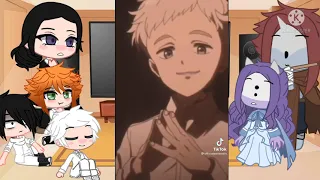 The promised neverland react to future(Emma,Ray,Norman,Isabella and Two good demons react to future)