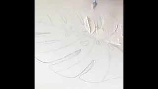 Gold Leaf Texture Paste Painting Поталь. Мастер-класс