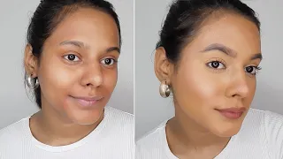 Longlasting Base Makeup for Oily Skin | How To Apply Foundation on Dusky Skin | Detailed in Hindi