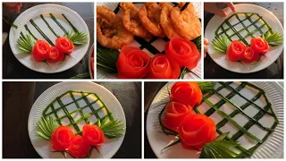 Super Salad Tomato Rose Ideas for Hotel & Restaurant Party Garnishing School