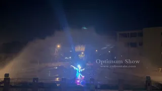 20-55 m Width DMX Water Projection Screen Floating Water Music Dance Fountain made in china