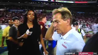 QUIT ASKING😡Nick Saban Jumps Down Maria Taylor Throat About Alabama Quarterback Controversy