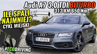 2014 Audi A7 3.0 TDI 313 KM - Ile spali NAJMNIEJ w mieście?