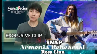 Rosa Linn - Snap - Exclusive Rehearsal Clip - Armenia 🇦🇲Eurovision 2022| Reaction