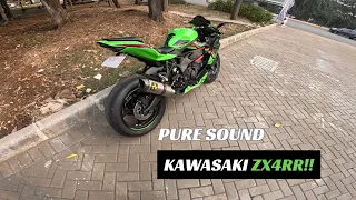 Pure Sound of Kawasaki ZX4RR with Arrow Exhaust | Raw Footage No-Edit Video