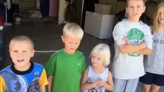 Kids using Fire Extinguisher