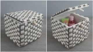 Incredibly beautiful do-it-yourself box made from ordinary cord