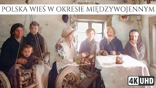 Polish countryside in the interwar period in archival color photos / History of Poland