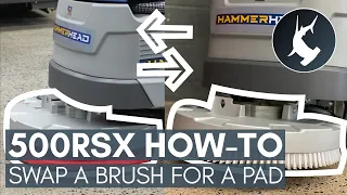 500RSX How-To: Swap Brush For a Pad on Floor Scrubber