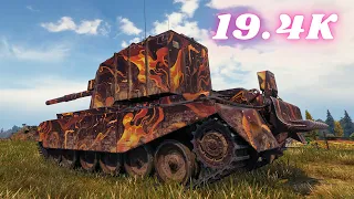 19.4K Damage with FV4005 Stage II 9.4k & FV4005 - 10K  World of Tanks Replays