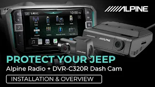 Protect your Jeep with Alpine's DVR-C320R Dash Cam