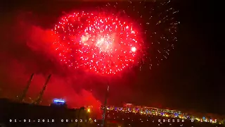 Новогодний салют 2018. Odessa ONLINE.