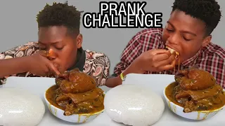 HE KEEP ADDING HIS FUFU TO MY FOOD TO SEE MY REACTION | DELICIOUS OGBONO SOUP & FUFU | AFRICAN FOOD