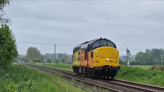 A Couple of Trains at Upton Lovell Level Crossing 13/05/24 (Including 37219)