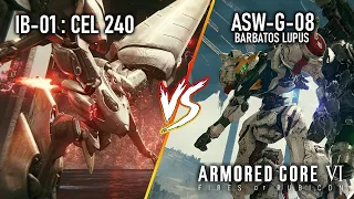 Ibis Series CEL 240 vs. Barbatos Lupus [No Damage, Melee Only] (Pre-Nerf) | AC6: Fires of Rubicon