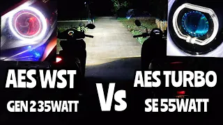 REVIEW CAHAYA BILED AES TURBO SE VS AES WST GEN 2