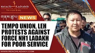 Tempo Union, Leh protests against Force NH1 Ladakh for poor service