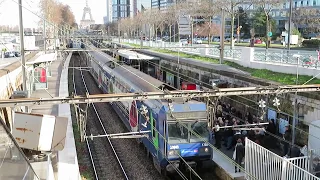 パリRER C線Z20500系 ジャヴェル駅発車 Paris RER C Z 20500 train