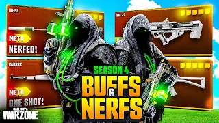 Warzone Season 4 Weapon BUFFS and NERFS