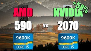 590 vs 2070 - 9600K. CSGO, Fortnite, PUBG, GTAV, Overwatch.