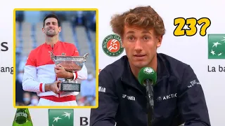 Casper Ruud "I never beat Djokovic..." - RG 2023