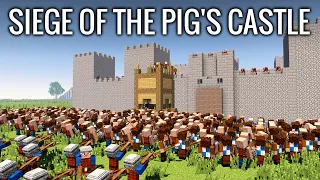 Siege of the Pig's Castle in Minecraft | STRONGHOLD