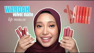 WARDAH VELVET MATTE LIPSTICK SWATCHES |