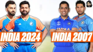 🇮🇳 Indian 2024 T20 World Cup Team vs 2007 T20 World Cup Team 🏆 • Cricket 24