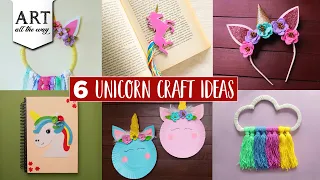 6 Unicorn Craft ideas | Home Decor Ideas | Kids craft | Party favors | Wall Art | Hair Accessories