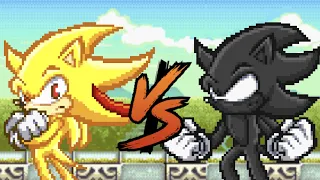 Dark Sonic Vs Shadic | Sprite Battle (100 Sub Special)