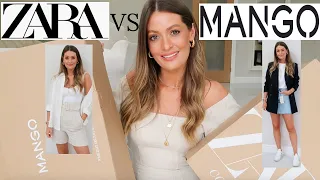 NEW IN ZARA VS MANGO TRY ON HAUL | SUMMER 2020