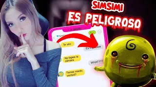 NUNCA juegues SIMSIMI en la MADRUGADA 😱 Te puede ver y escuchar!!!😰 | ValeryRm