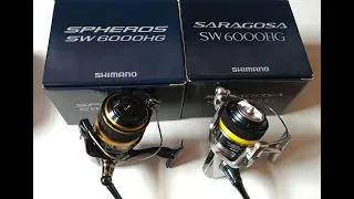 2021 Shimano Spheros vs 2020 Shimano Saragosa (which is a better buy)