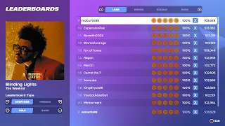 [Fortnite Festival S1] Blinding Lights Expert Lead 100% FC World Record