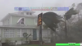 Harrycane Ian Extreme, devastating debris-filled winds, Placida, Florida - Hurricane Ian 09/29/2022