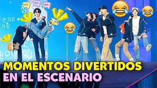 BTS: Los momentos más DIVERTIDOS en el escenario 🤣🤣🤣