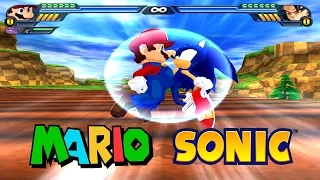 Mario and Sonic Fusion | Nintendo Sega combined power | DBZ Tenkaichi 3 (MOD)