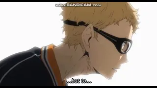 Karasuno vs Shiratorizawa last point, Hinata gets spiked at by Ushiwaka and Kageyamas insane recieve